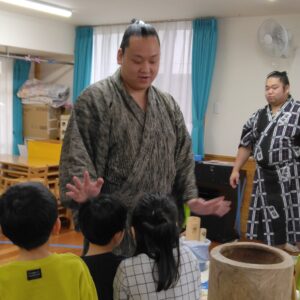 餅つきに来てくれました！